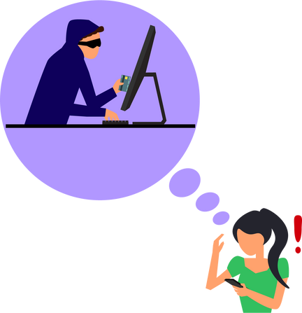 Online Scam Illustration 